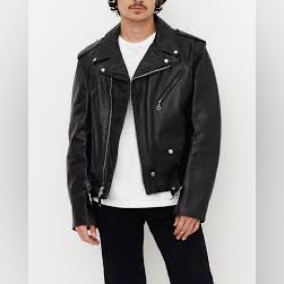 🏍️Z 1 R🏍️TRADITIONAL GENUINE LEATHER MOTORCYCLE BIKER JACKET🕶️